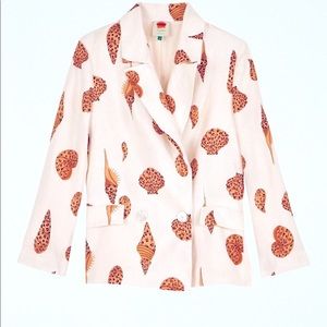 FARM RIO - LEOPARD SHELL BLAZER - SIZE SMALL - WORN ONCE - GREAT CONDITION!